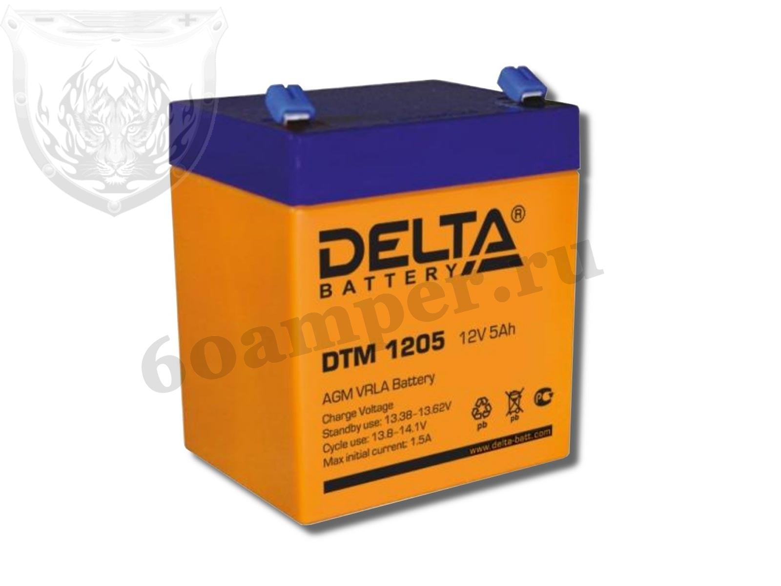 Изображение Аккумулятор DELTA DTM 1205 : №1