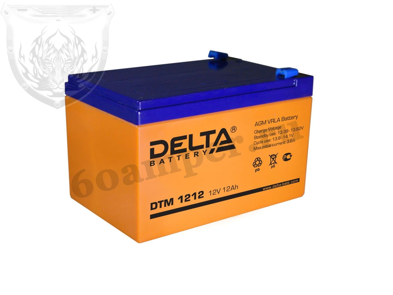 Изображение Аккумулятор DELTA DTM 1212 : №1