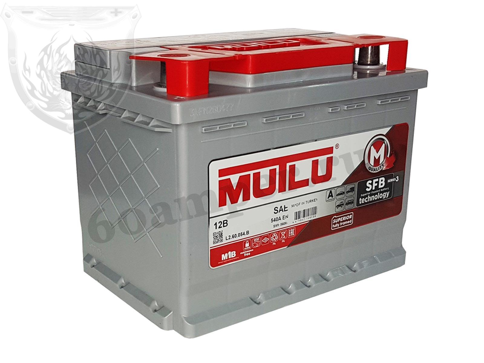 Изображение Аккумулятор MUTLU 60 А*ч Прямой SFB 540А : №1