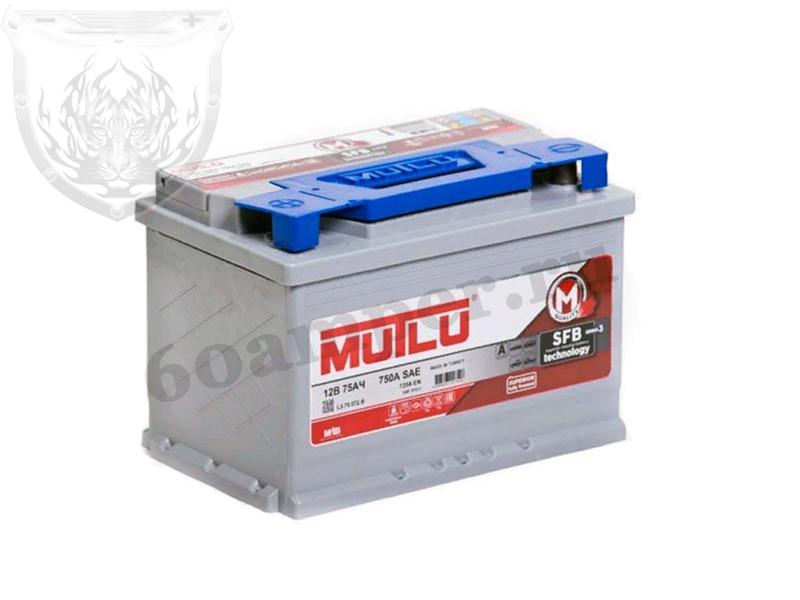 Изображение Аккумулятор MUTLU 75 А*ч Прямой SFB : №1