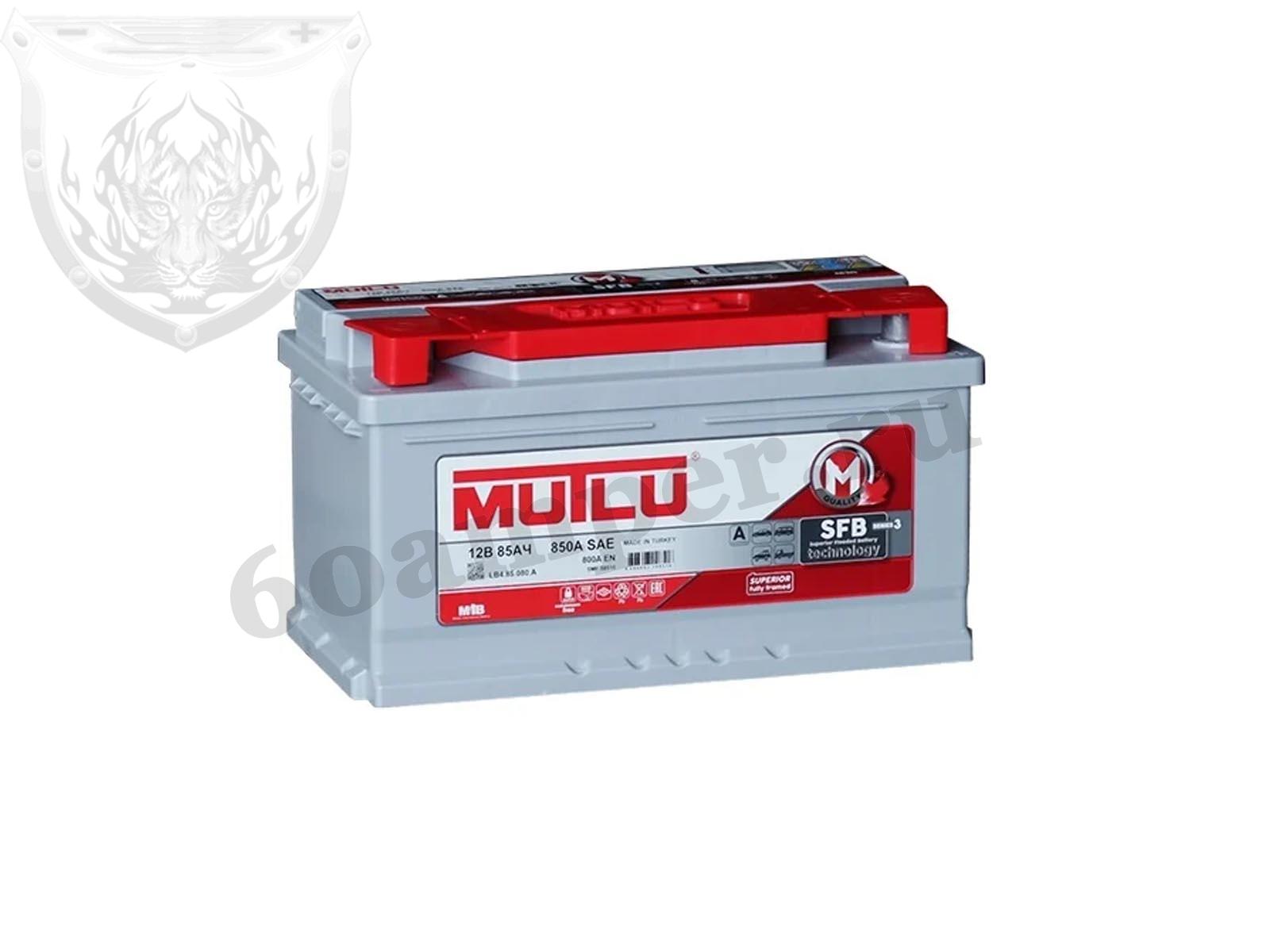 Изображение Аккумулятор MUTLU 85 А*ч Обратный Низкий SFB : №1