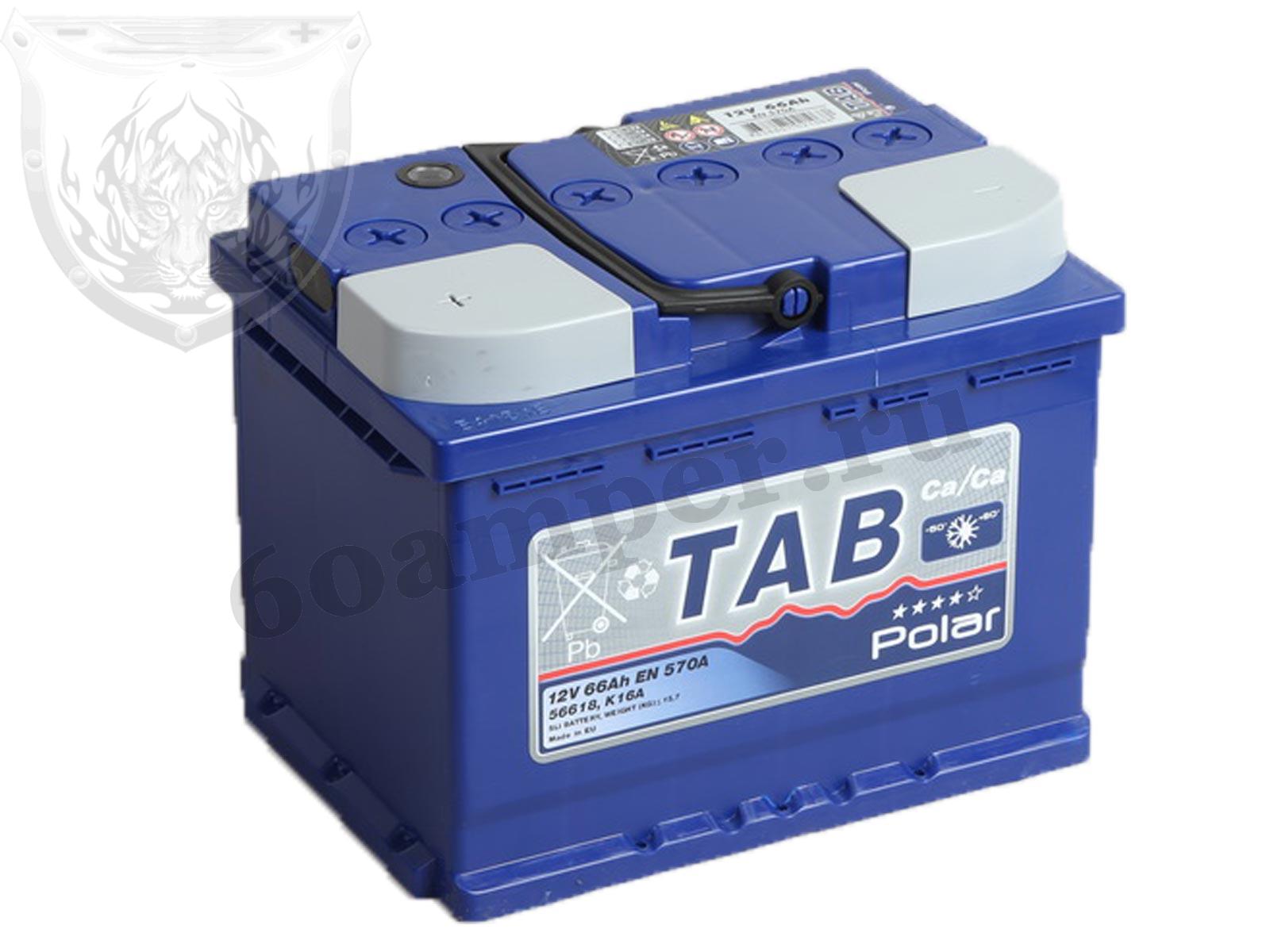 Изображение Аккумулятор TAB 66 А*ч Прямой POLAR : №1