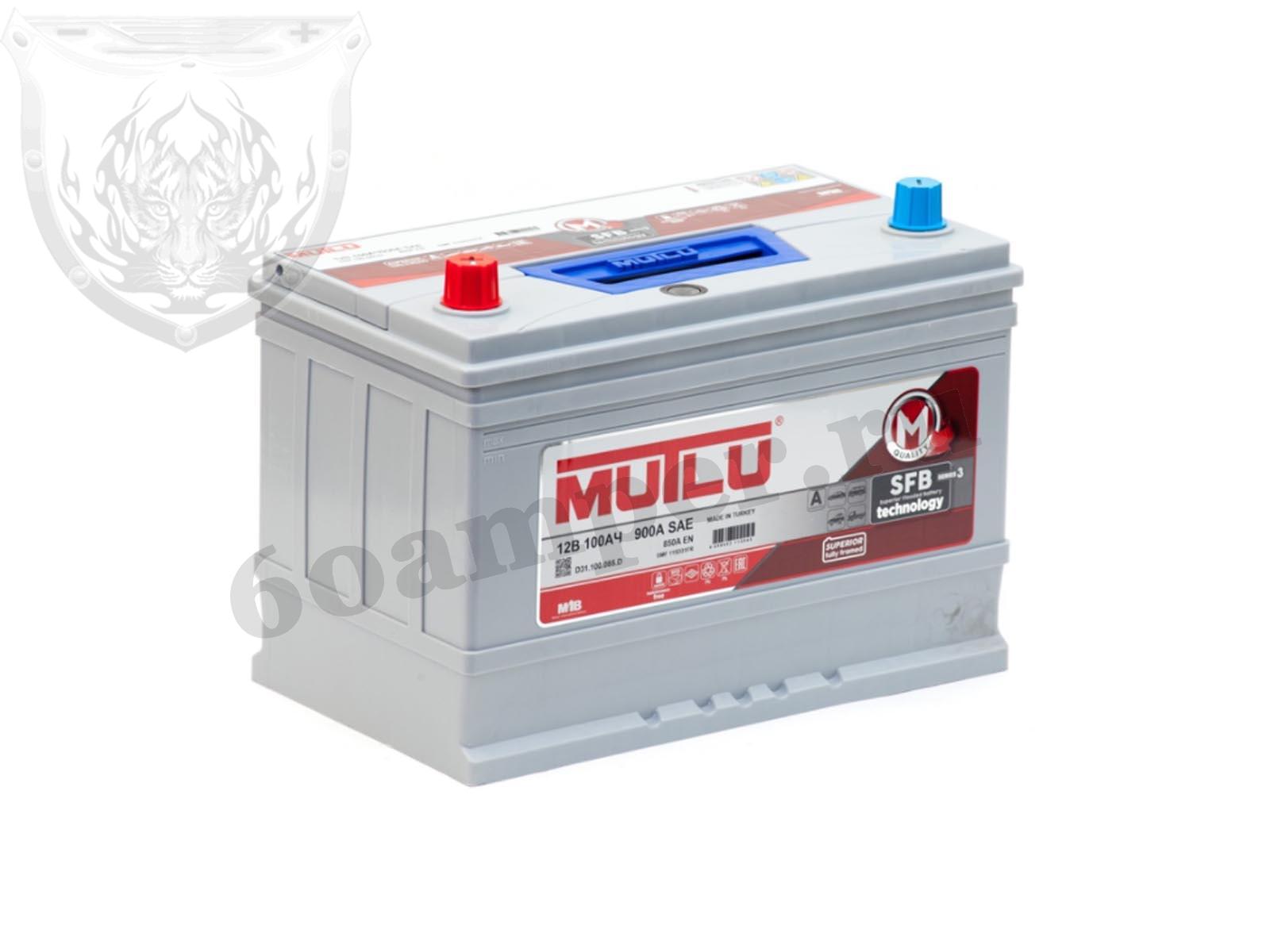 Изображение Аккумулятор MUTLU 100 А*ч Прямой Азия SFB D31R : №1