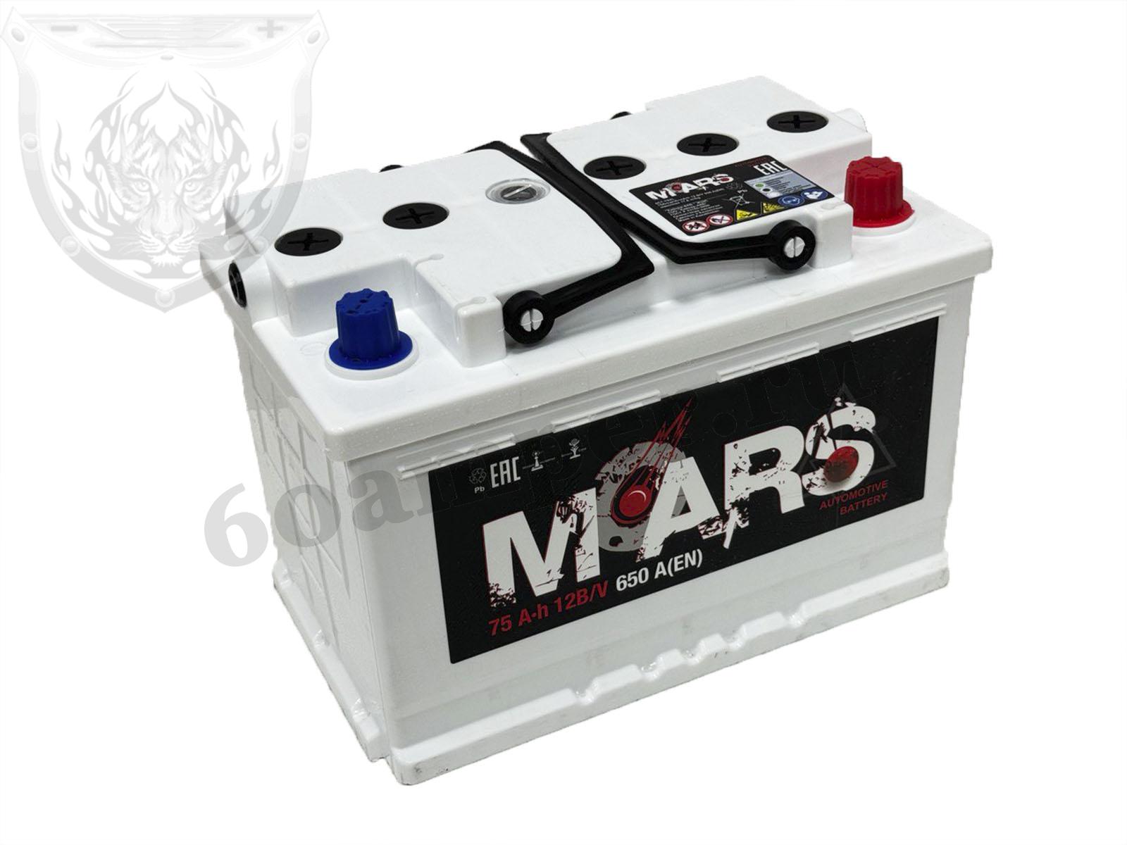 Изображение Аккумулятор MARS 75 А*ч Обратный : №1