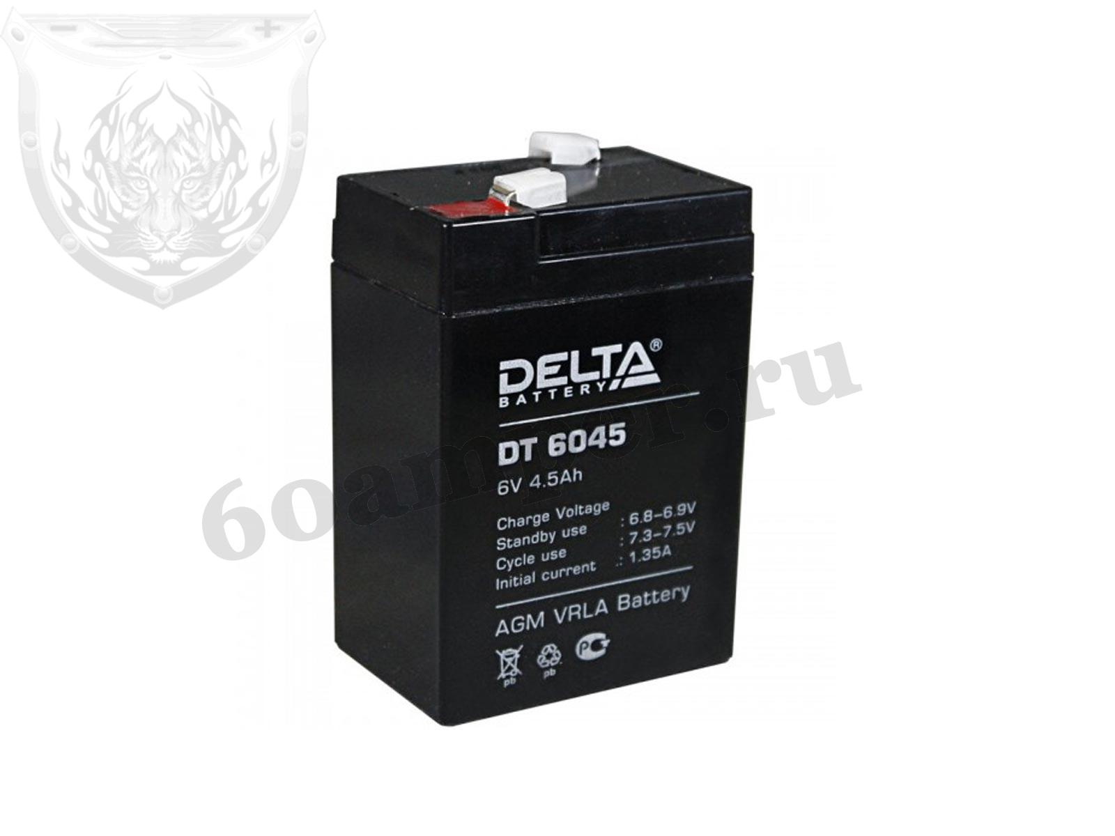 Изображение Аккумулятор DELTA DT 6045 : №1