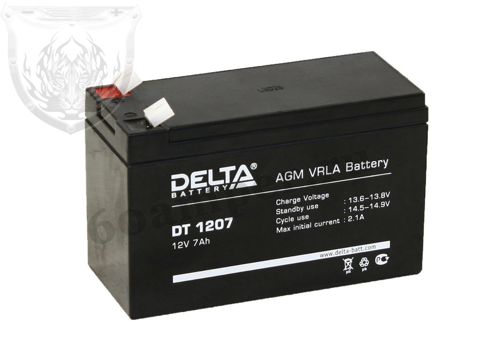 Изображение Аккумулятор DELTA DT 1207 : №1