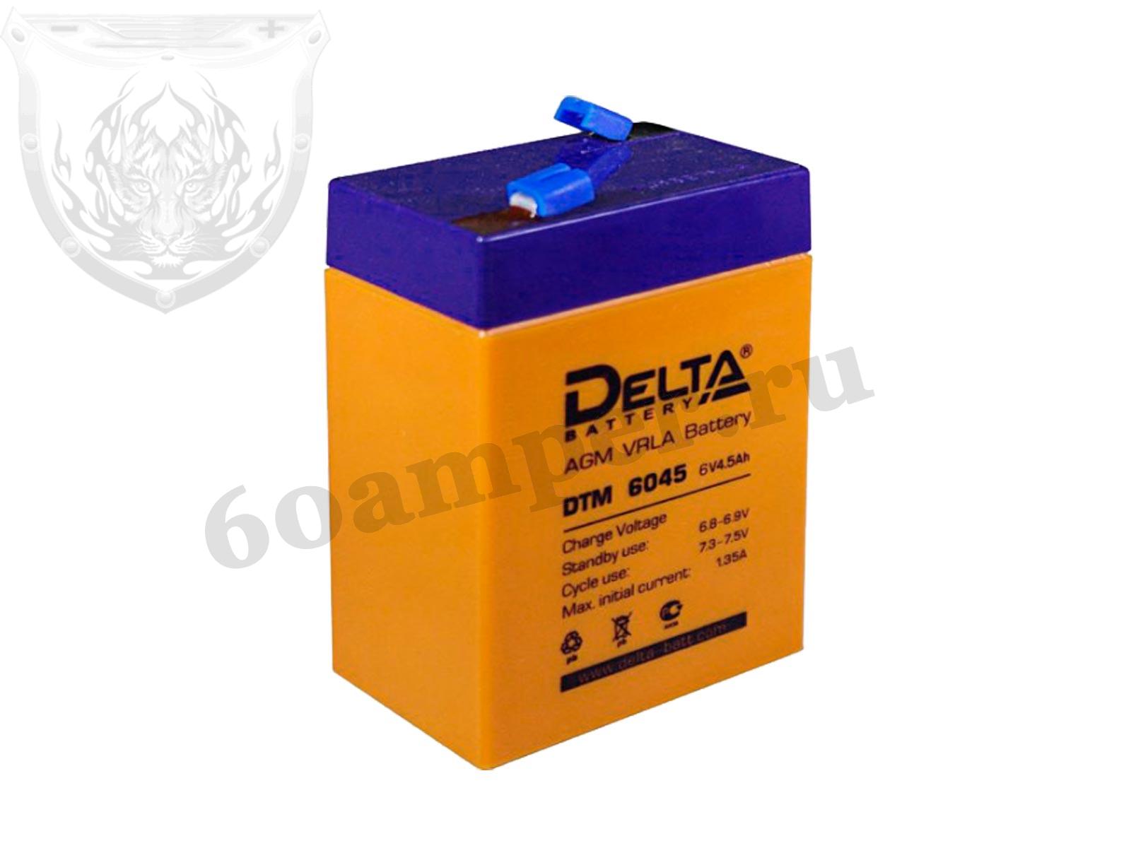 Изображение Аккумулятор DELTA DTM 6045 : №1