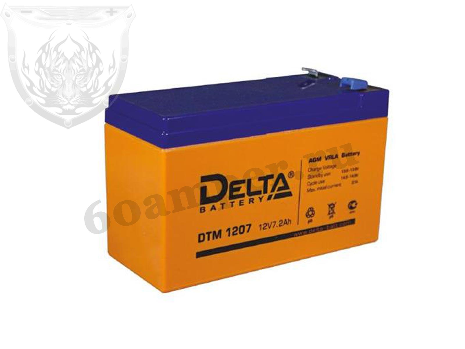 Изображение Аккумулятор DELTA DTM 1207 : №1