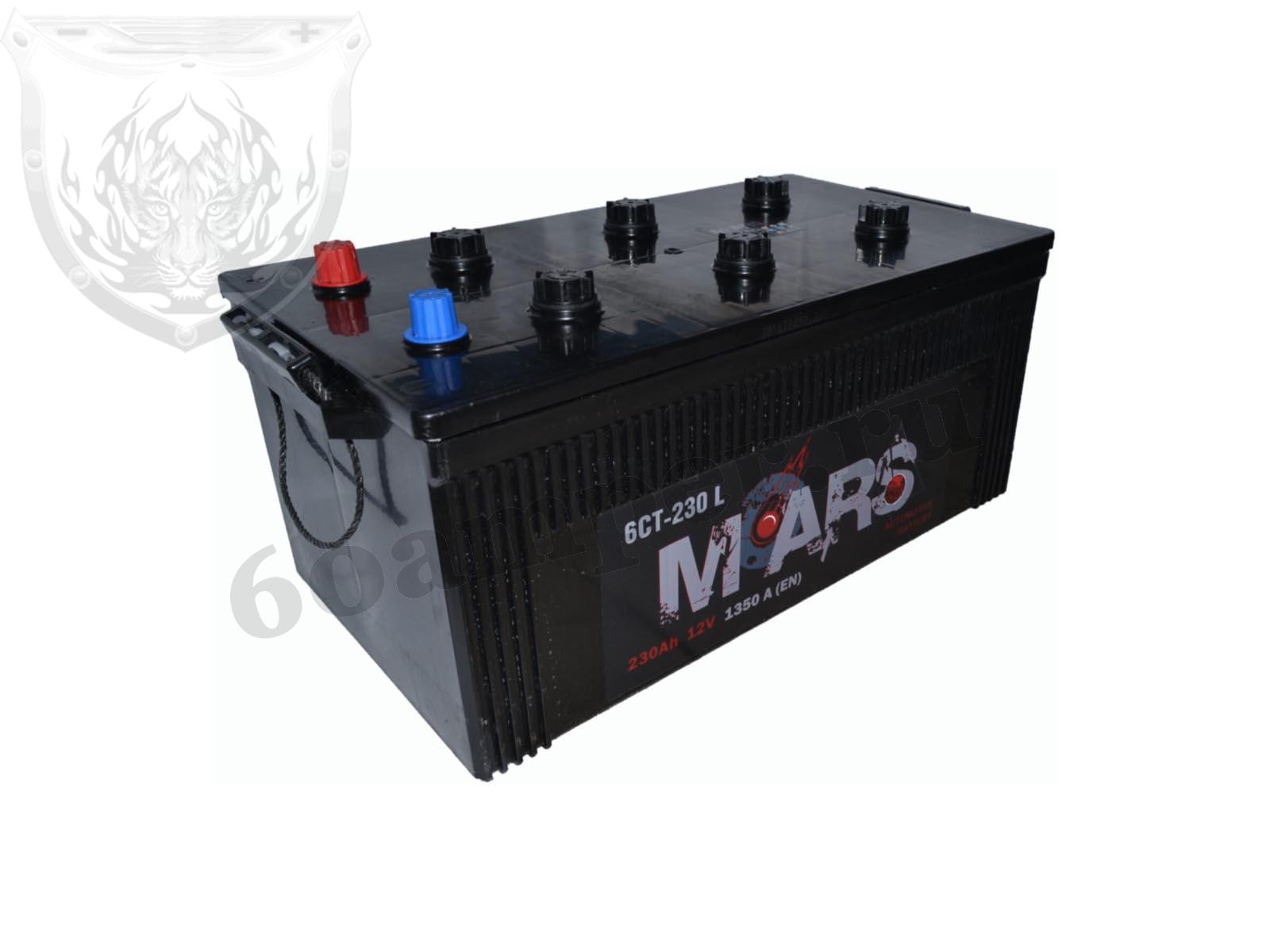 Изображение Аккумулятор MARS 230 А*ч Евро полярность конус : №1