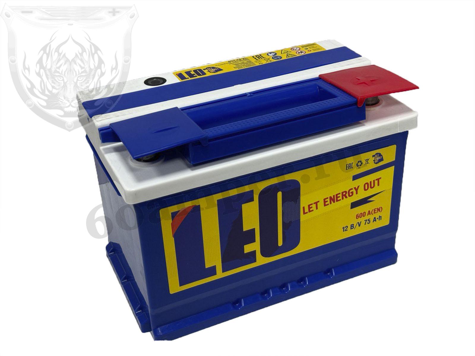 Изображение Аккумулятор LEO 75 А*ч Обратный : №1