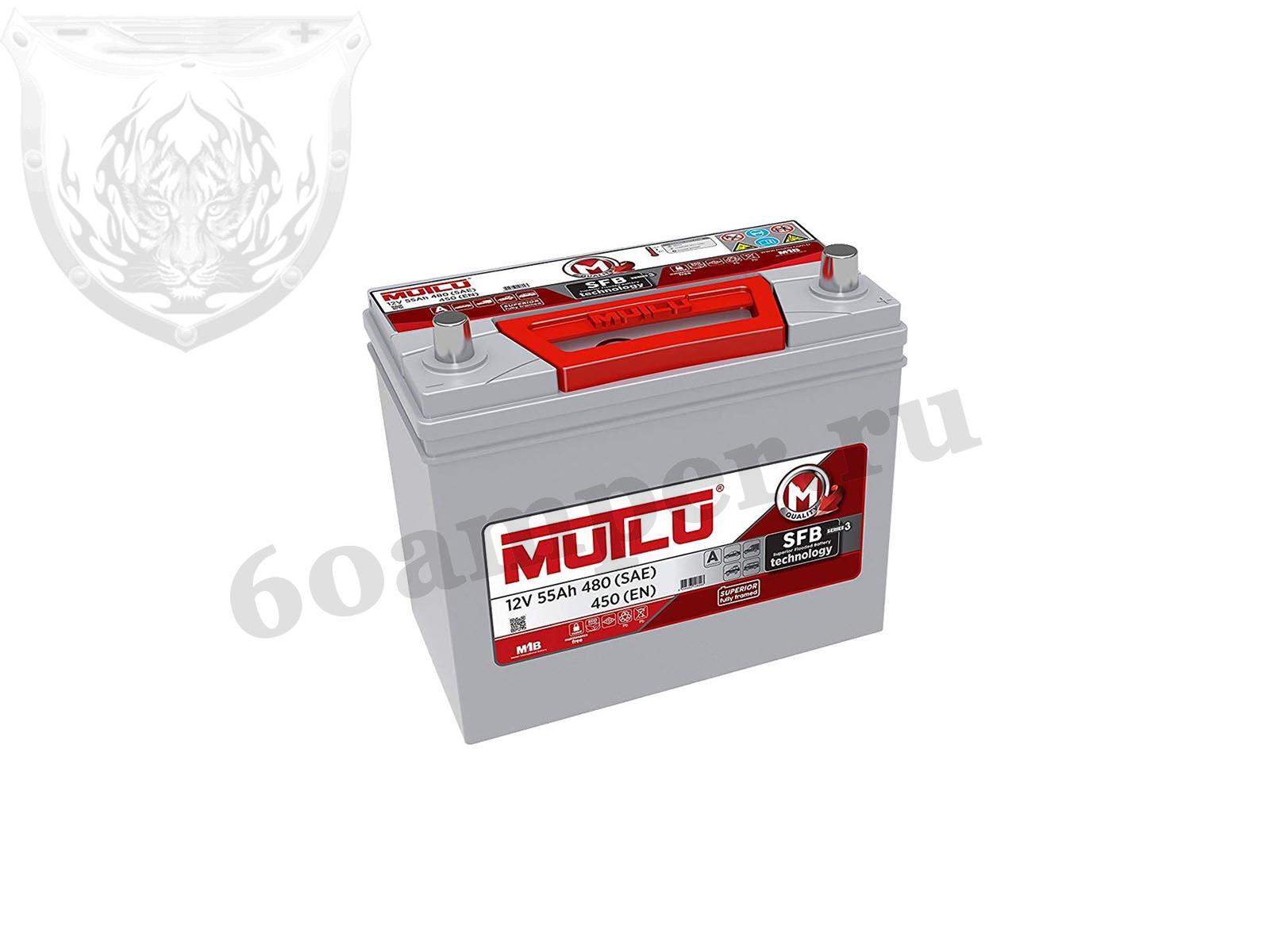 Изображение Аккумулятор MUTLU 55 А*ч Обратный Азия 65B24L : №1