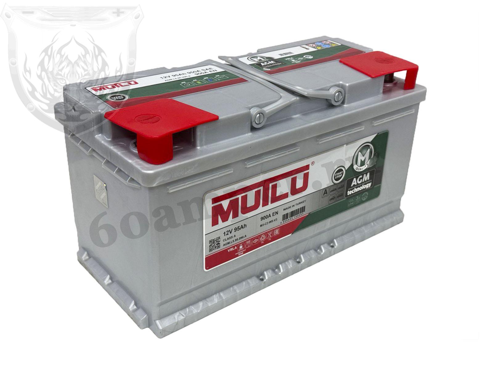Изображение Аккумулятор MUTLU 95 А*ч Обратный AGM : №1