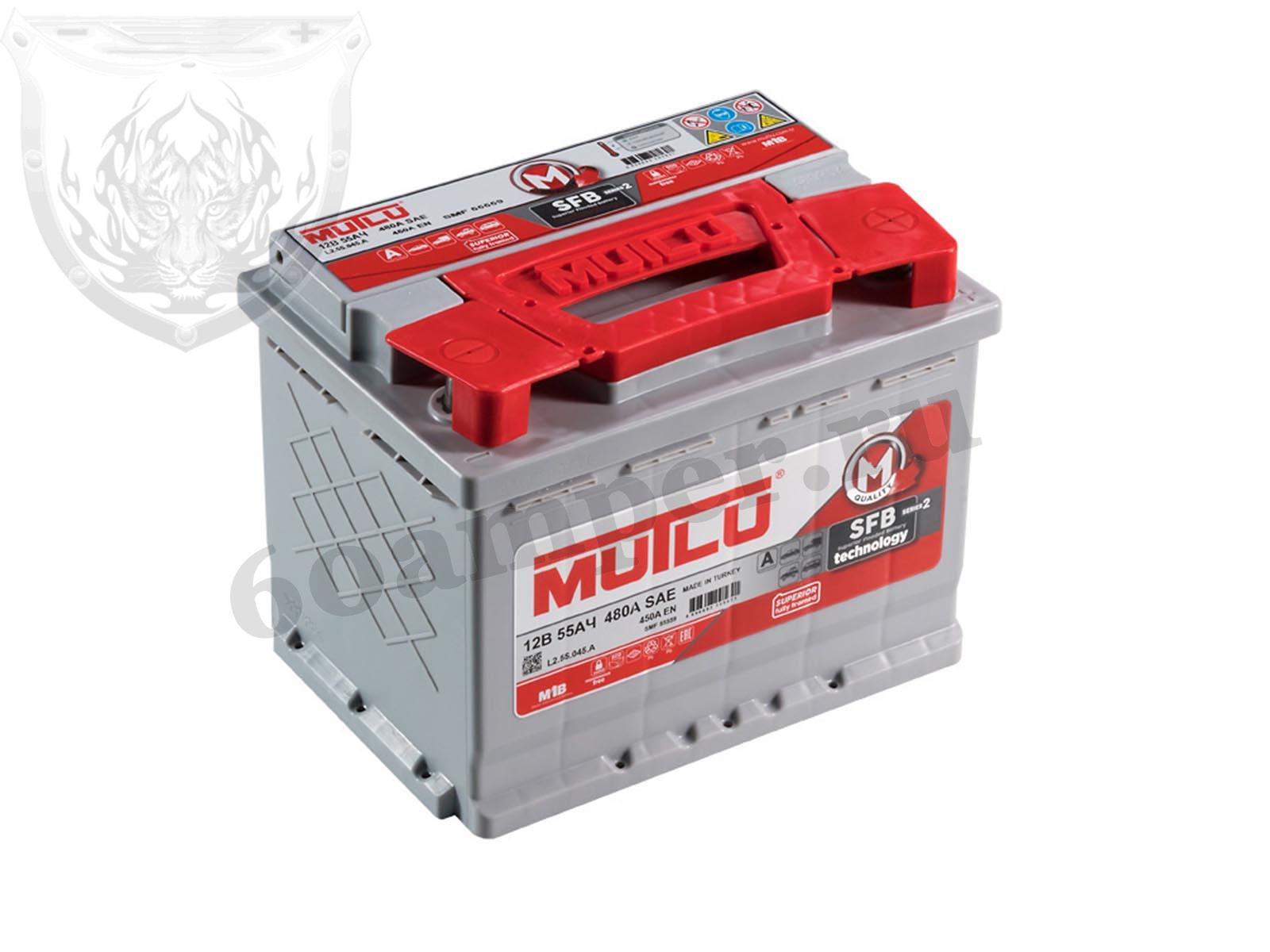 Изображение Аккумулятор MUTLU 55 А*ч Обратный Низкий SFB : №1