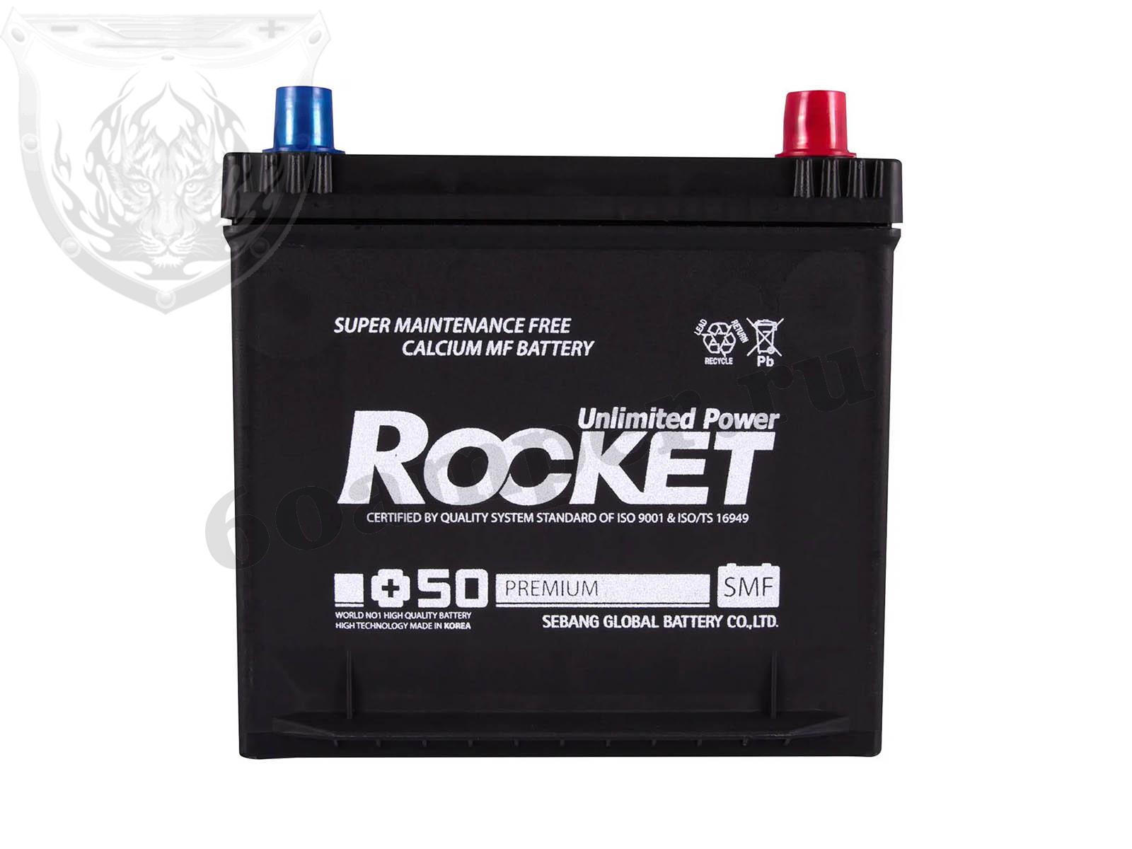 Изображение Аккумулятор ROCKET 54 А*ч Обратная полярность Азия низкий : №1