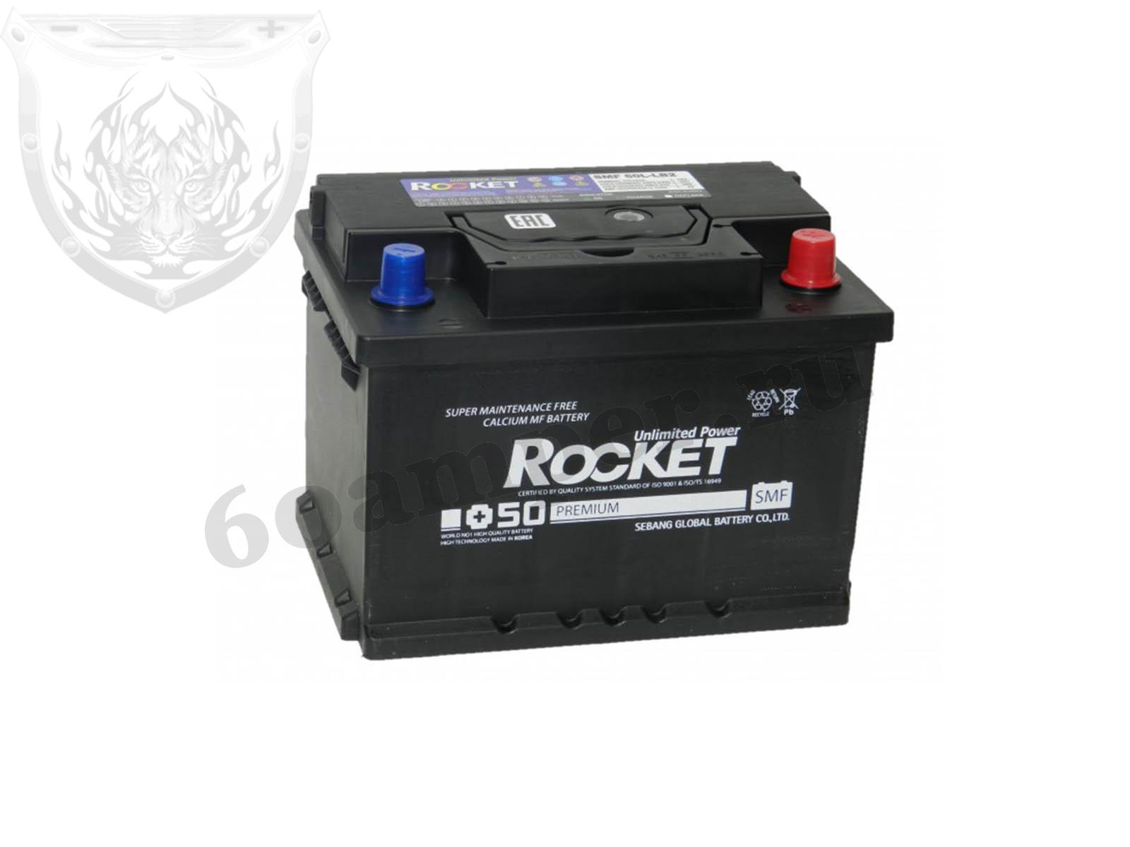 Изображение Аккумулятор ROCKET 62 А*ч Обратная полярность низкий : №1