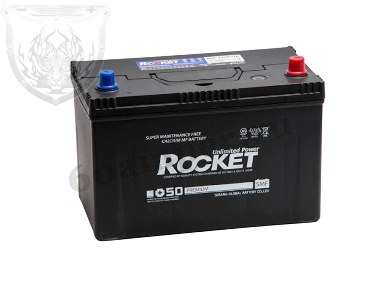 Изображение Аккумулятор ROCKET 100 А*ч Обратная полярность Азия : №1