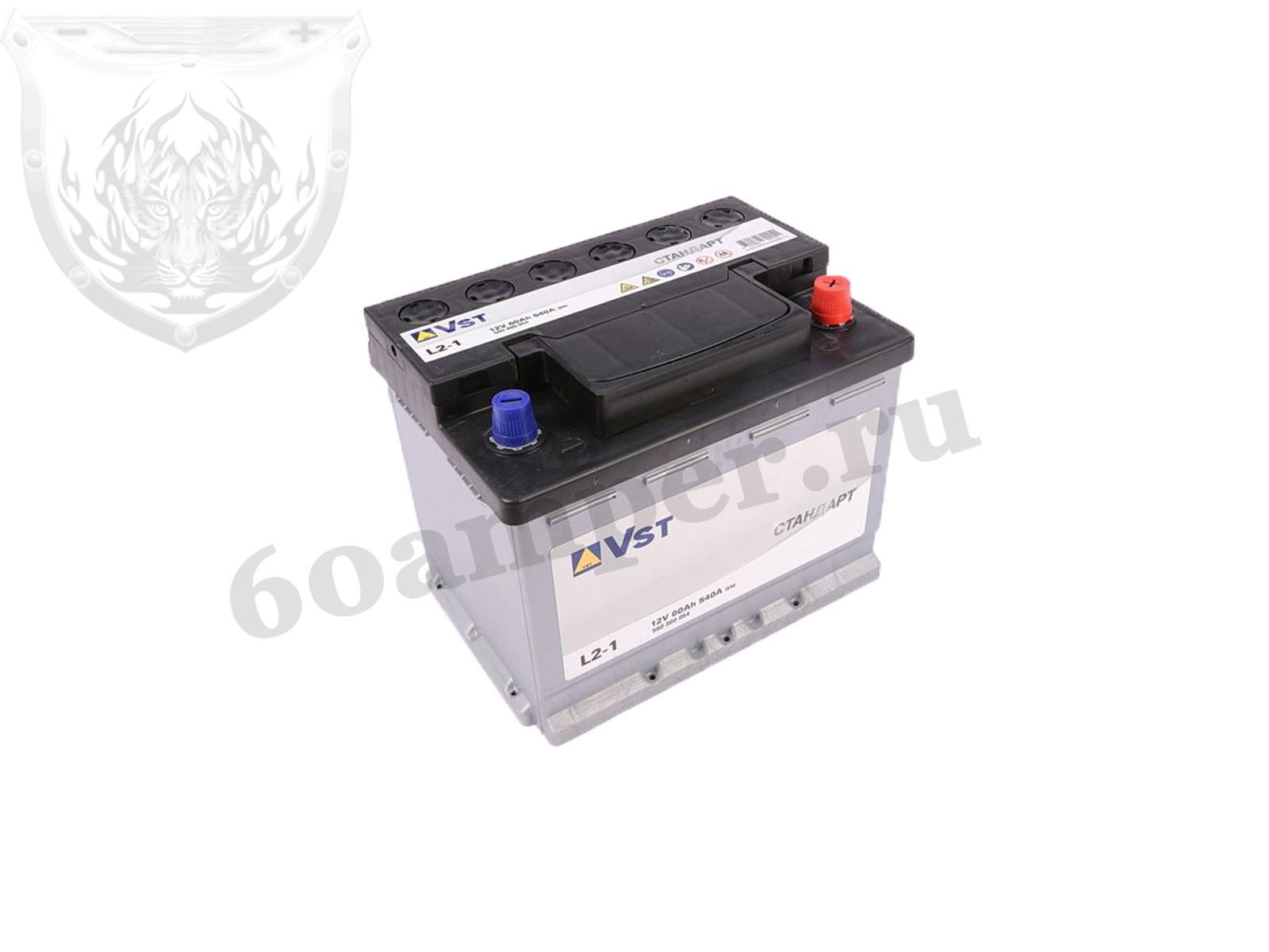 Изображение Аккумулятор VST 60 А*ч Обратный (560300054) : №1