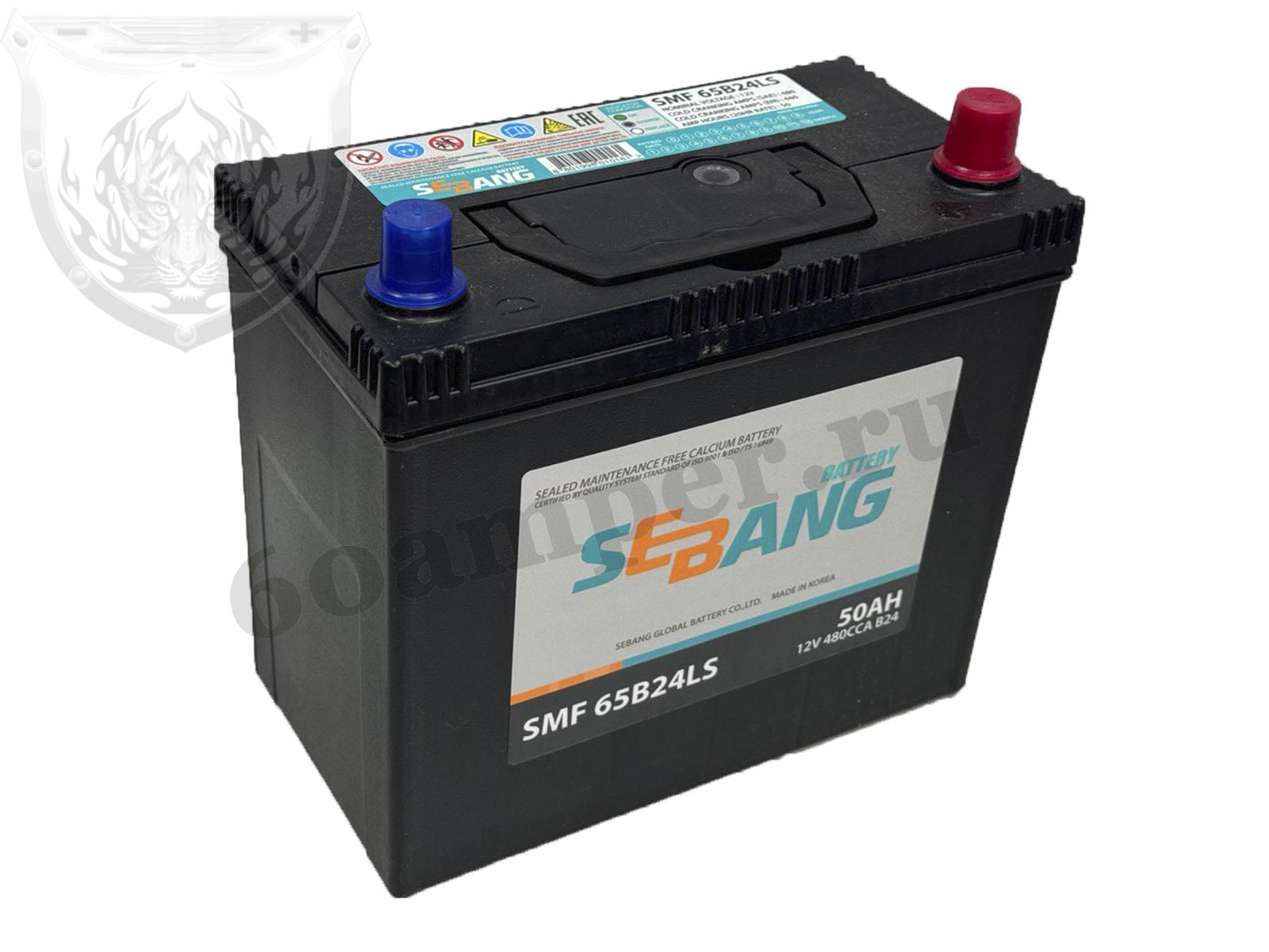 Изображение Аккумулятор SEBANG 50 А*ч Обратный Азия B24LS : №1