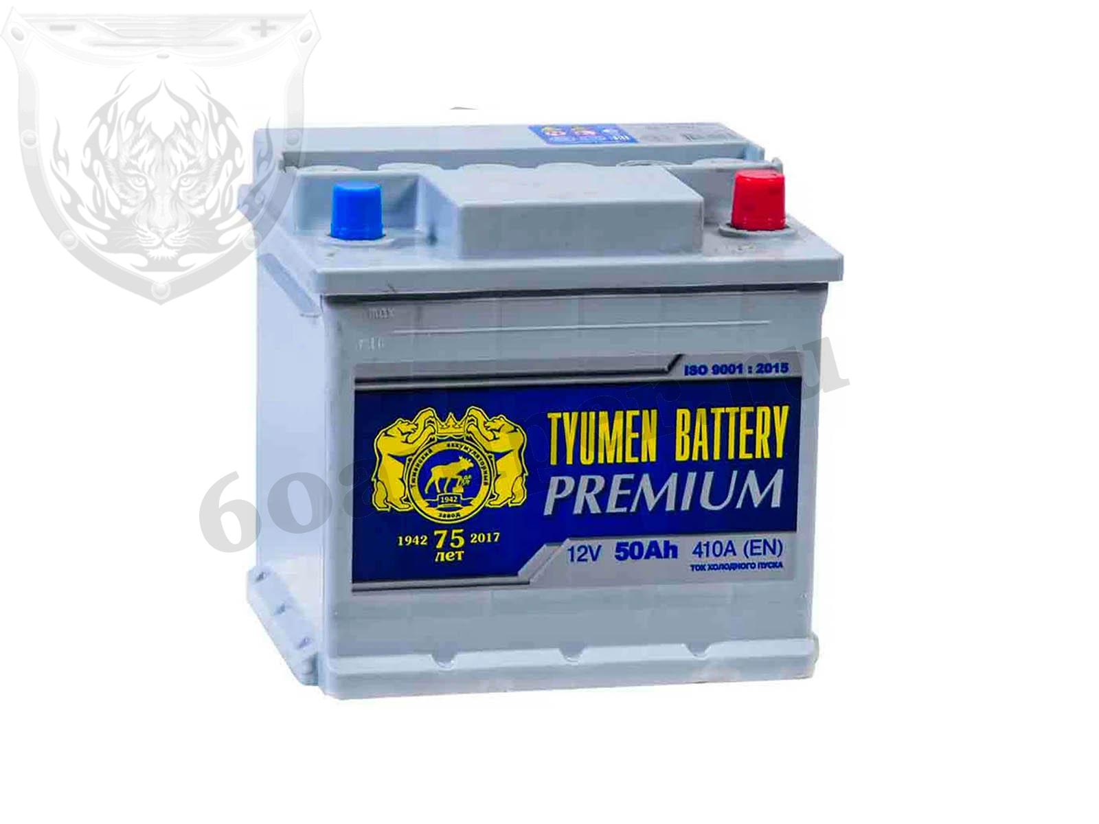 Изображение Аккумулятор Тюмень 50 А*ч Обратный Кубик PREMIUM : №1