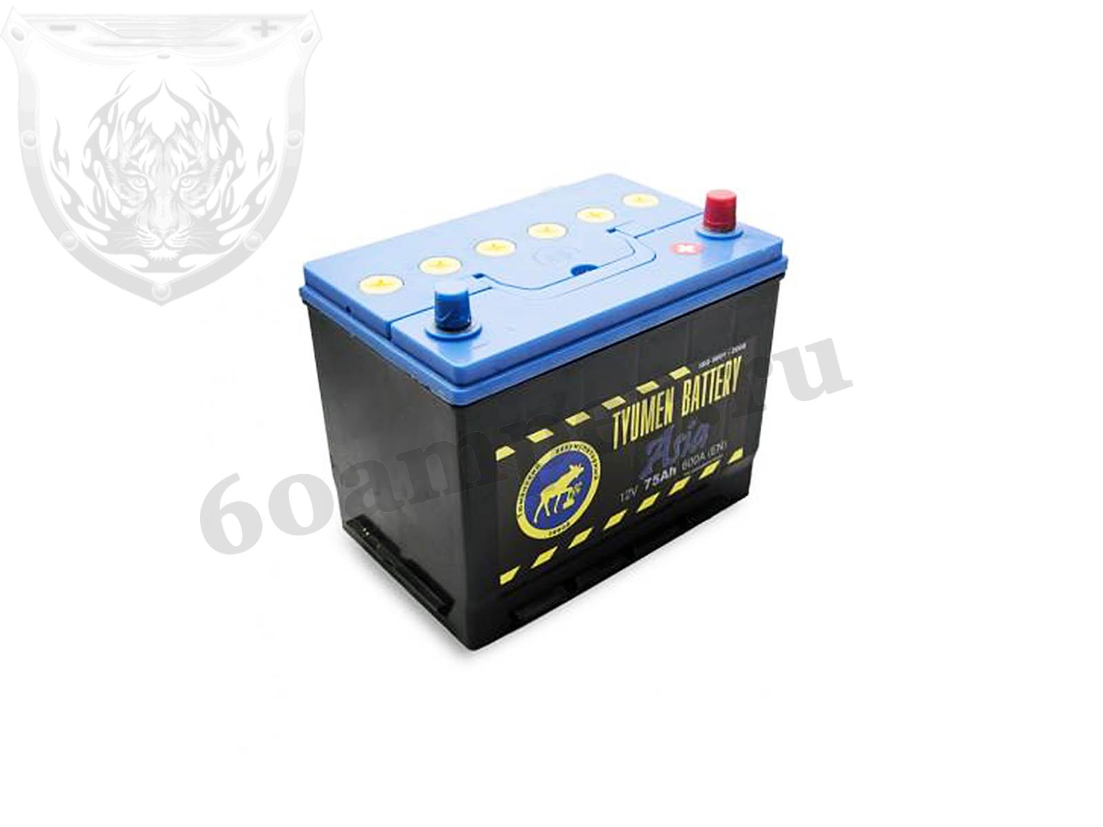 Изображение Аккумулятор Тюмень 75 А*ч Обратный Азия : №1