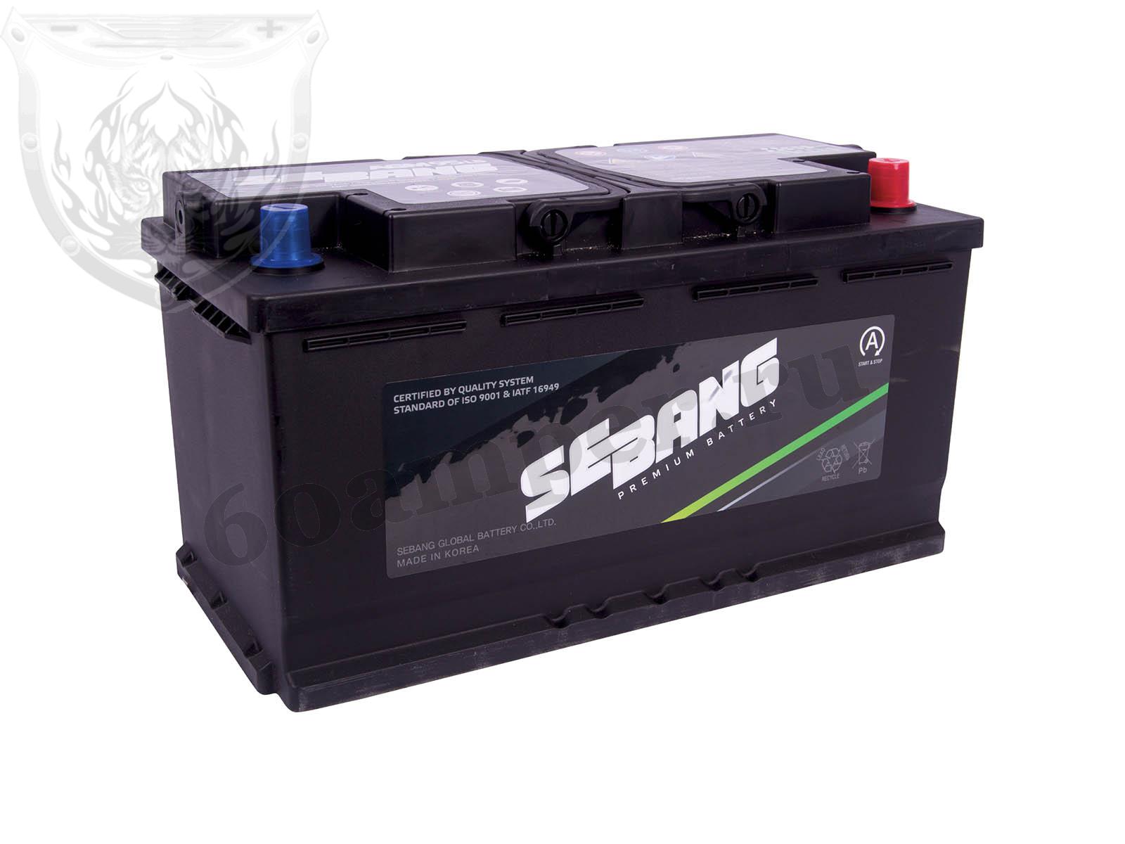 Изображение Аккумулятор SEBANG 95 А*ч Обратный AGM : №1