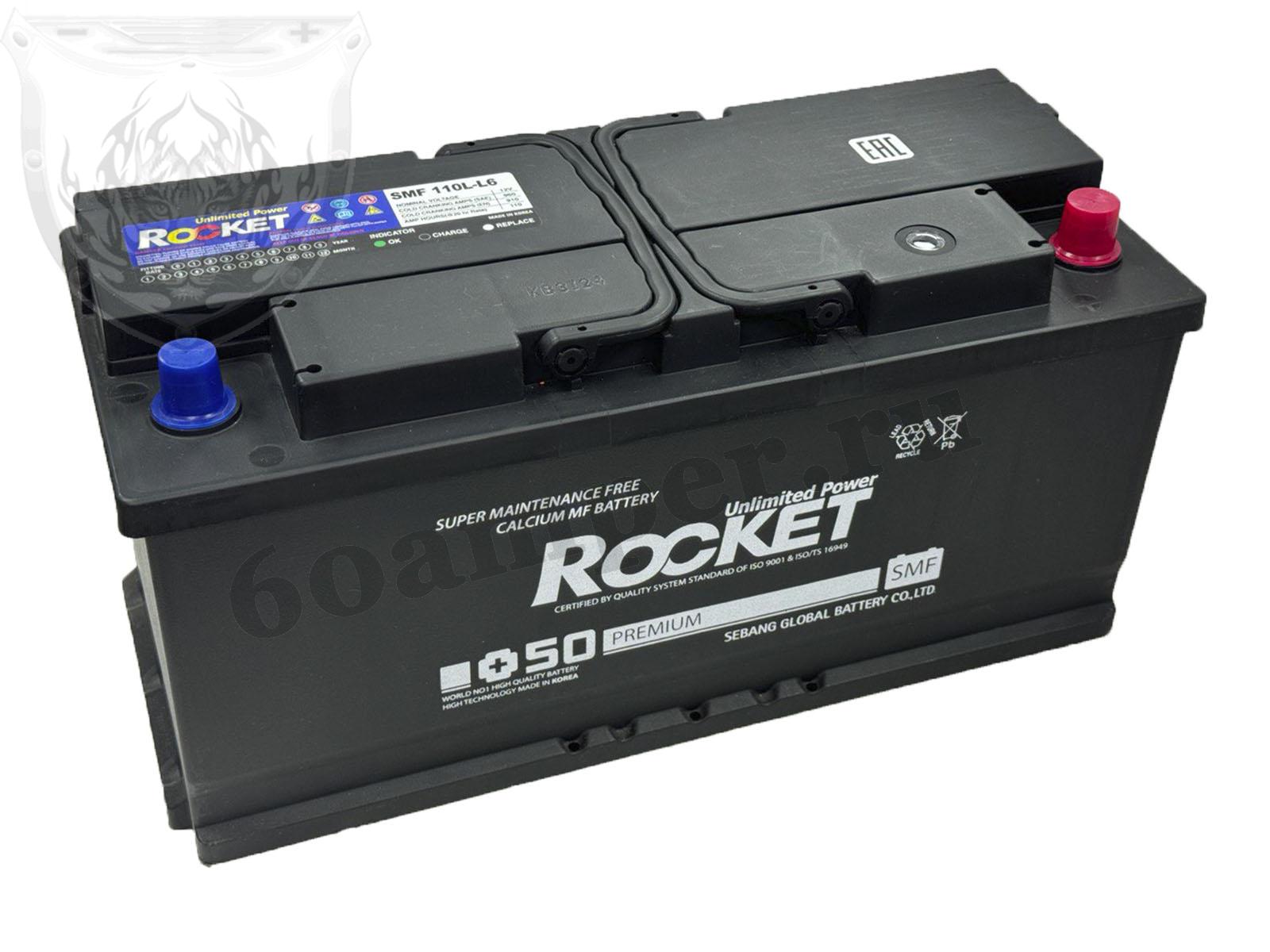 Изображение Аккумулятор ROCKET 110 А*ч Обратная полярность : №1