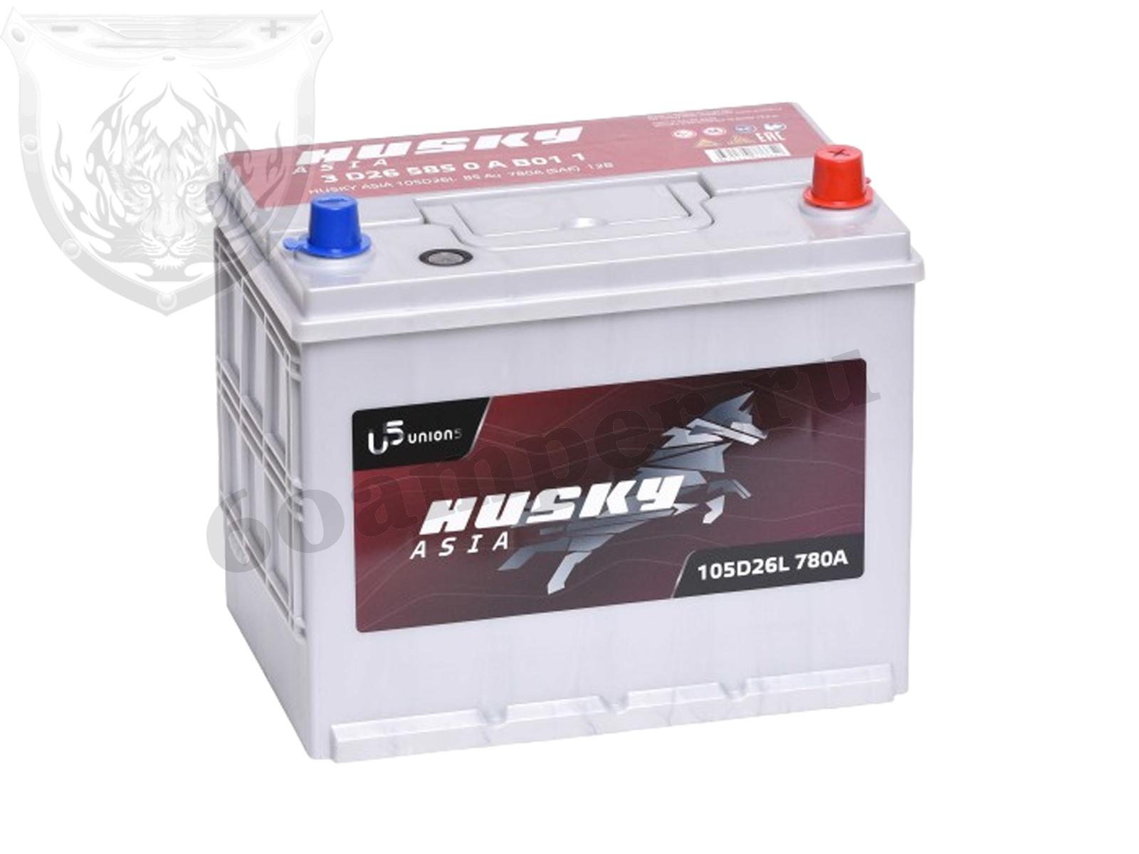 Изображение Аккумулятор HUSKY 85 А*ч Обратный Азия : №1