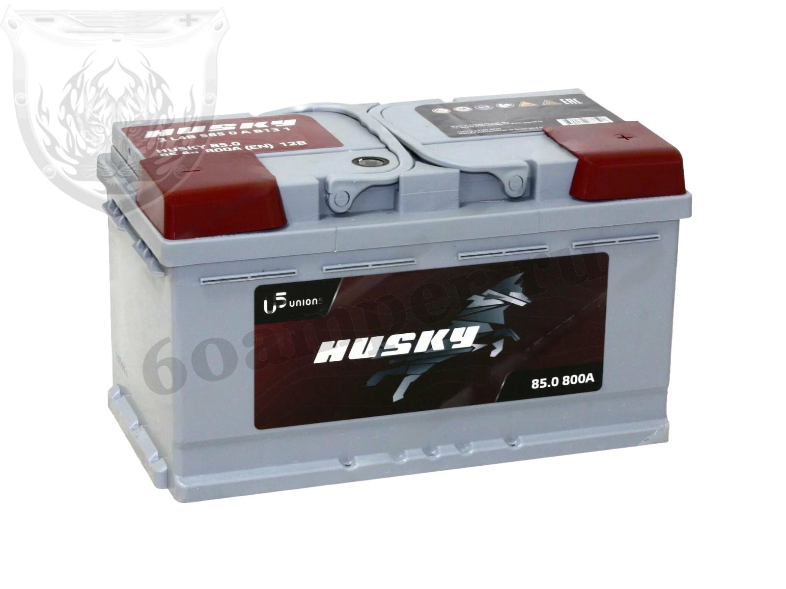 Изображение Аккумулятор HUSKY 85 А*ч Обратный Низкий : №1