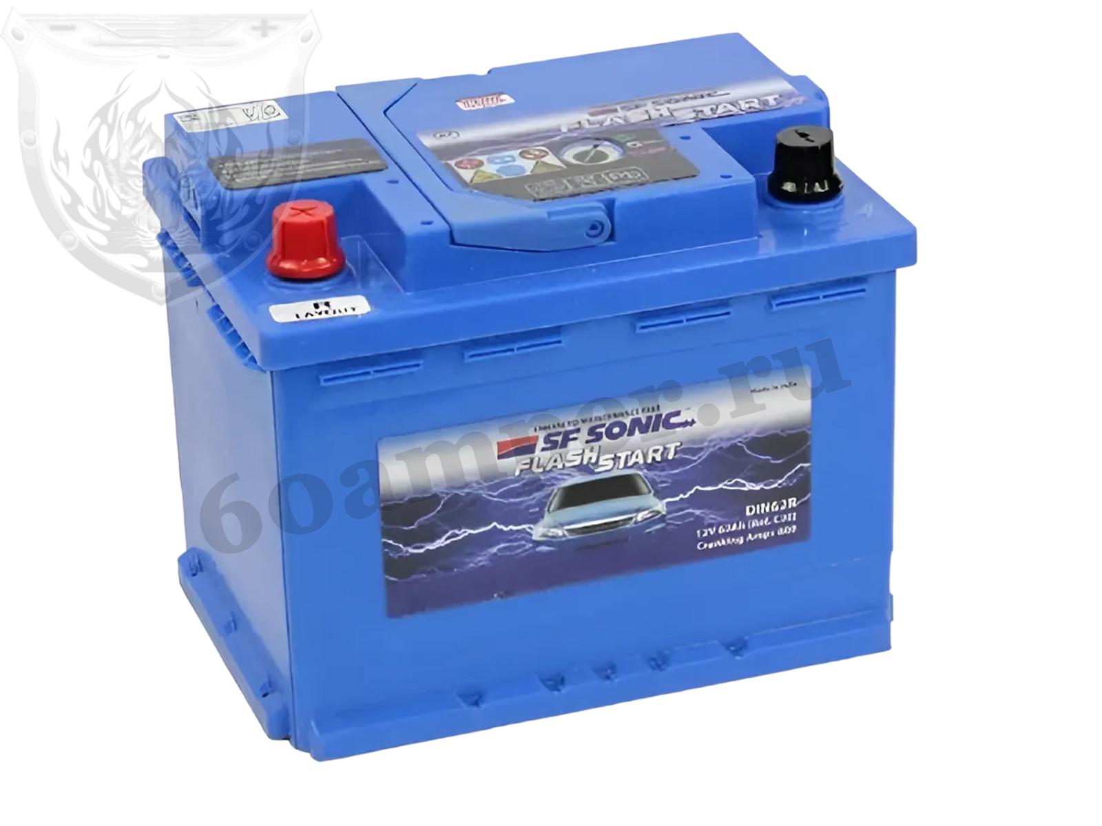 Изображение Аккумулятор SONIC 62 А*ч Прямой : №1