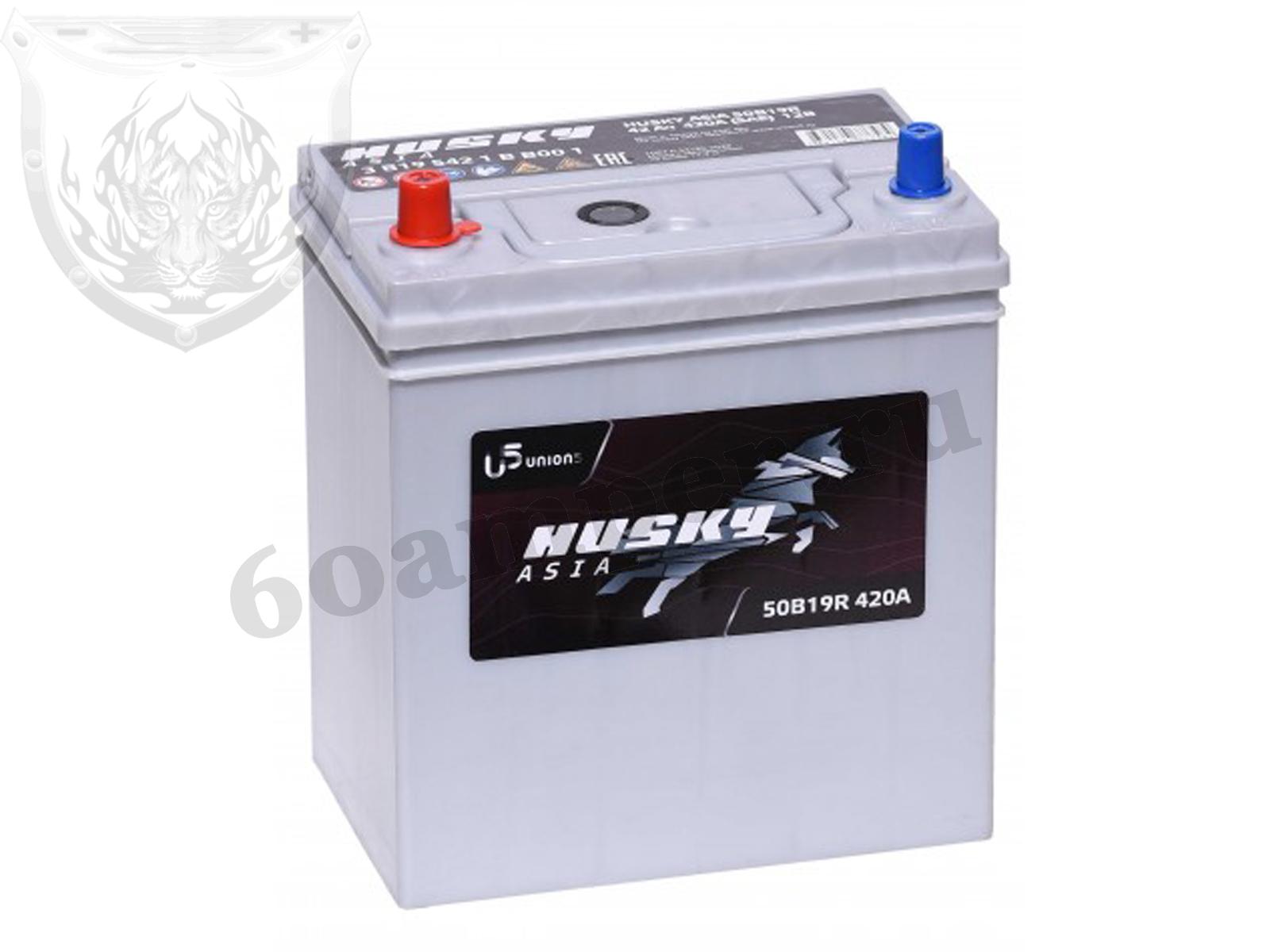 Изображение Аккумулятор HUSKY 42 А*ч Прямой Азия : №1