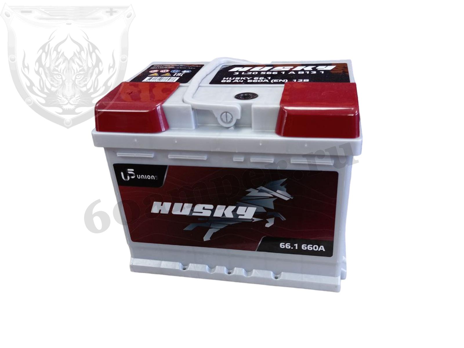 Изображение Аккумулятор HUSKY 66 А*ч Прямой : №1