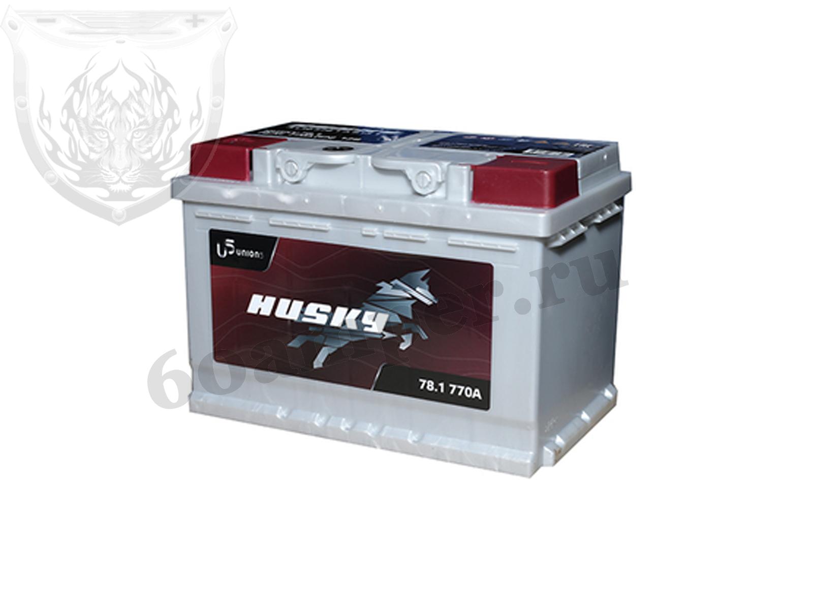 Изображение Аккумулятор HUSKY 78 А*ч Прямой : №1