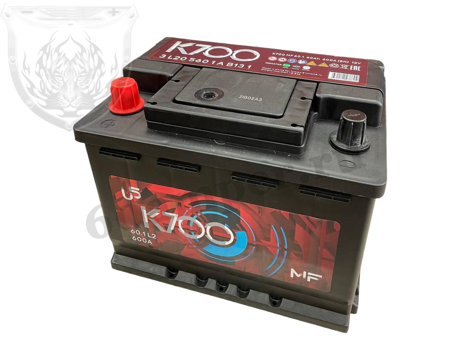 Изображение Аккумулятор K700 60 А*ч Прямой : №1