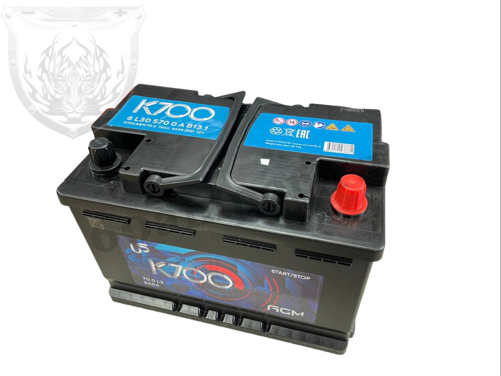 Изображение Аккумулятор K700 70 А*ч Обратный AGM : №1