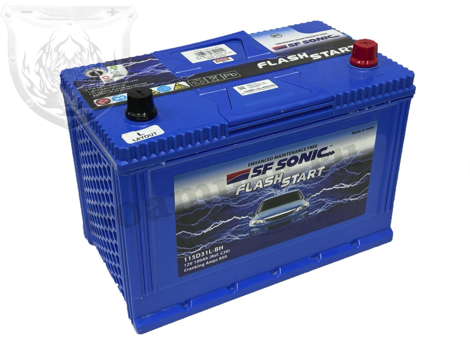 Изображение Аккумулятор SONIC 100 А*ч Обратный Азия 115D31L : №1