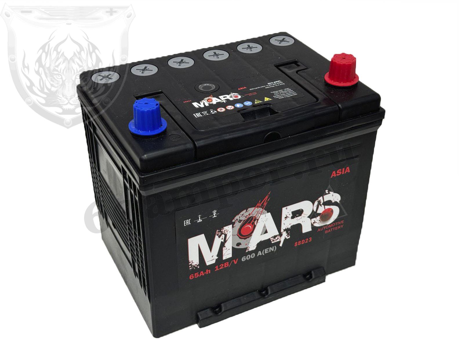 Изображение Аккумулятор MARS 65 А*ч Обратный Азия : №1