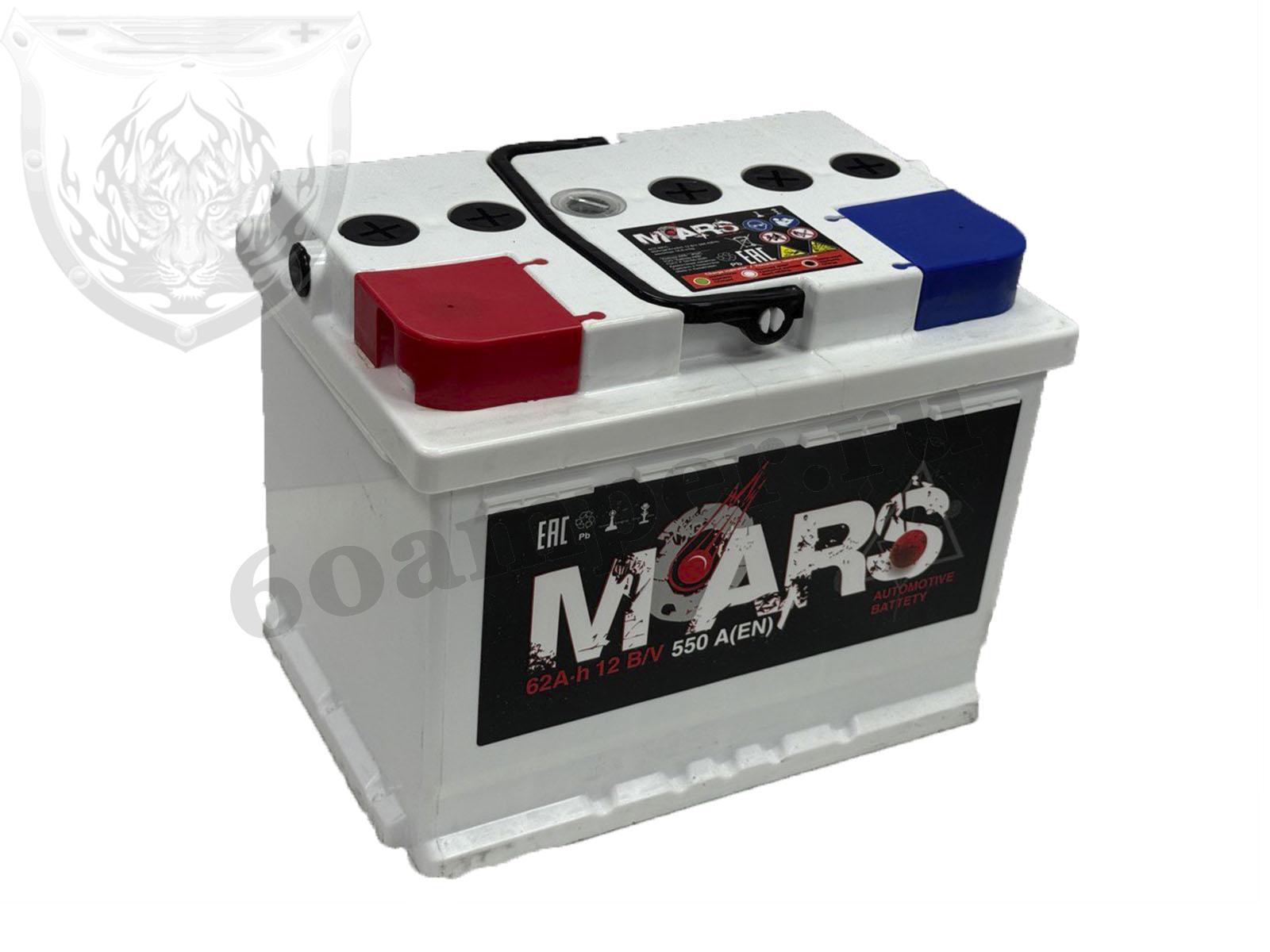 Изображение Аккумулятор MARS 62 А*ч Прямой : №1