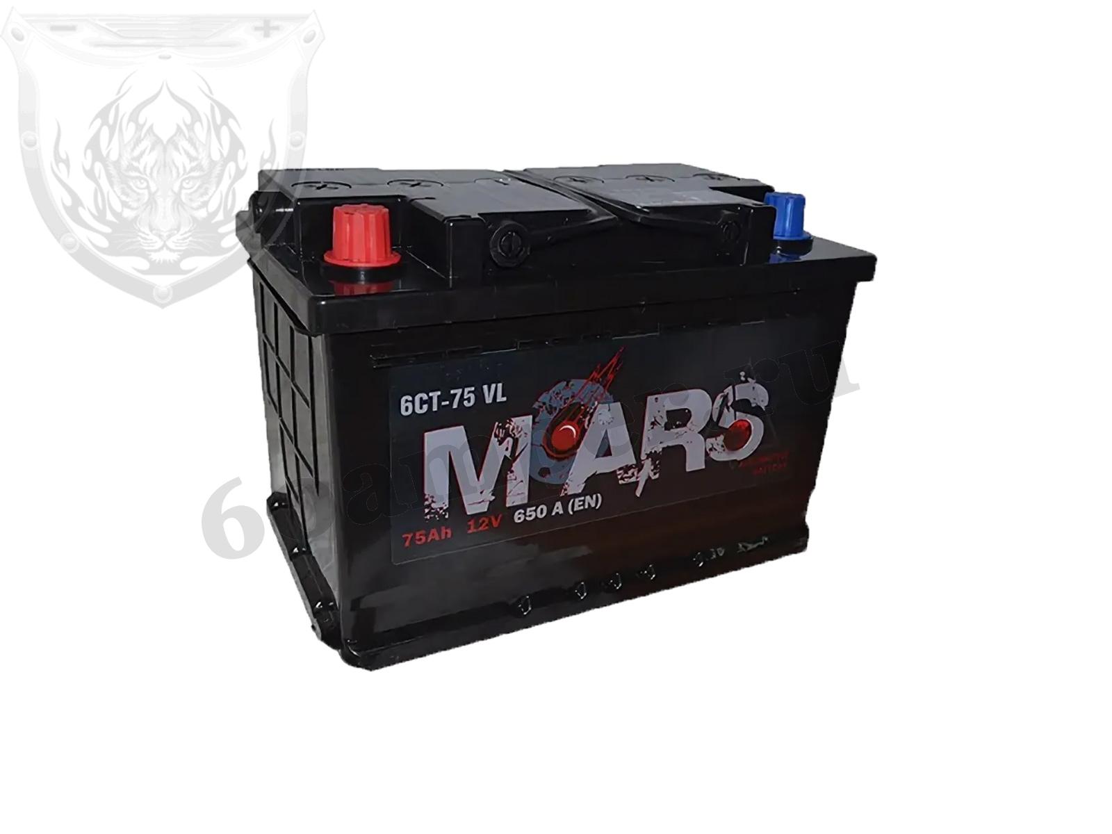Изображение Аккумулятор MARS 75 А*ч Прямой : №1