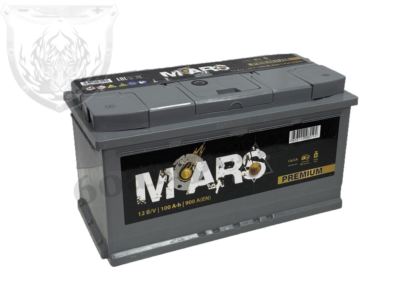 Изображение Аккумулятор MARS 100 А*ч Обратный PREMIUM : №1