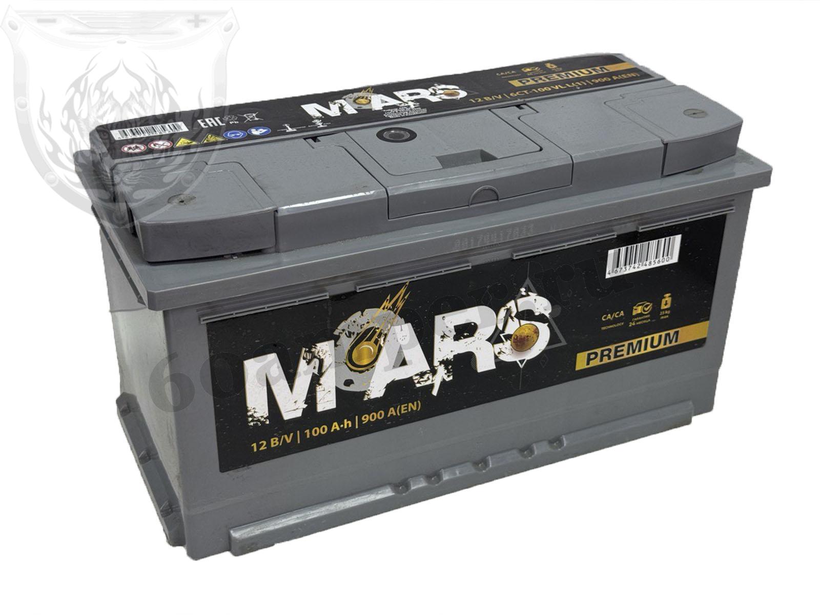 Изображение Аккумулятор MARS 100 А*ч Прямой PREMIUM : №1