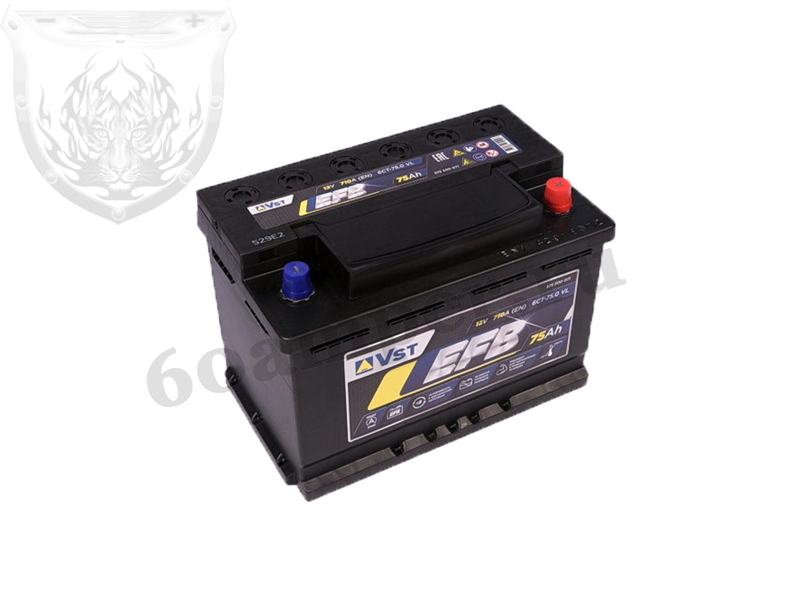 Изображение Аккумулятор VST 75 А*ч Обратный EFB (575500071) : №1