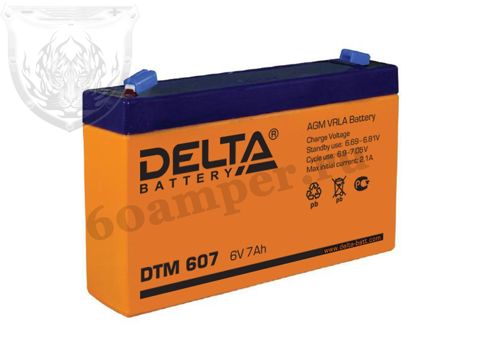 Изображение Аккумулятор DELTA DTM 607 : №1